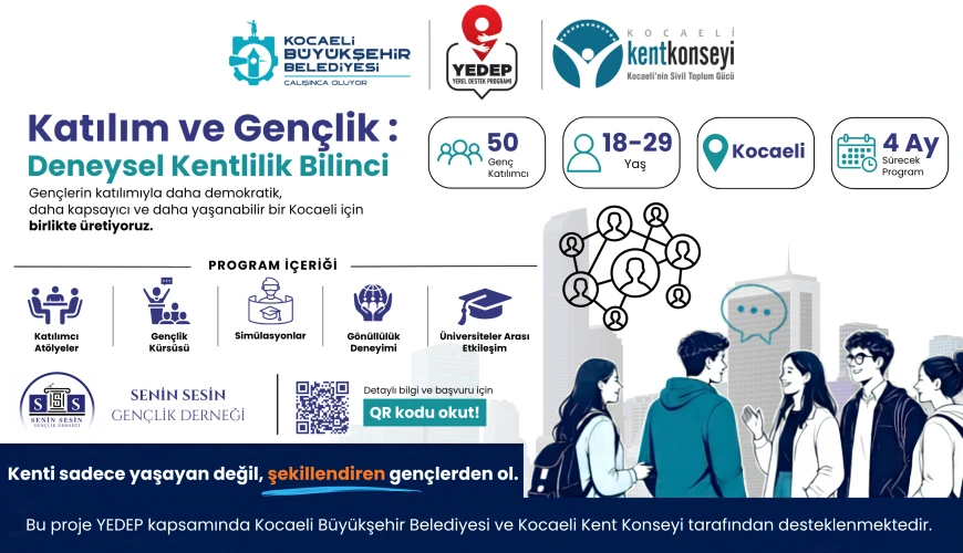 YEDEP Katılım ve Gençlik: Deneysel Kentlilik Bilinci
